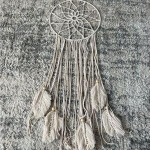 Elegant Cream Dreamcatcher Wall Decor